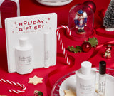 Holiday Gift Set 2023 on a Christmas table Juliette has a gun Not a Perfume Lust for Sun